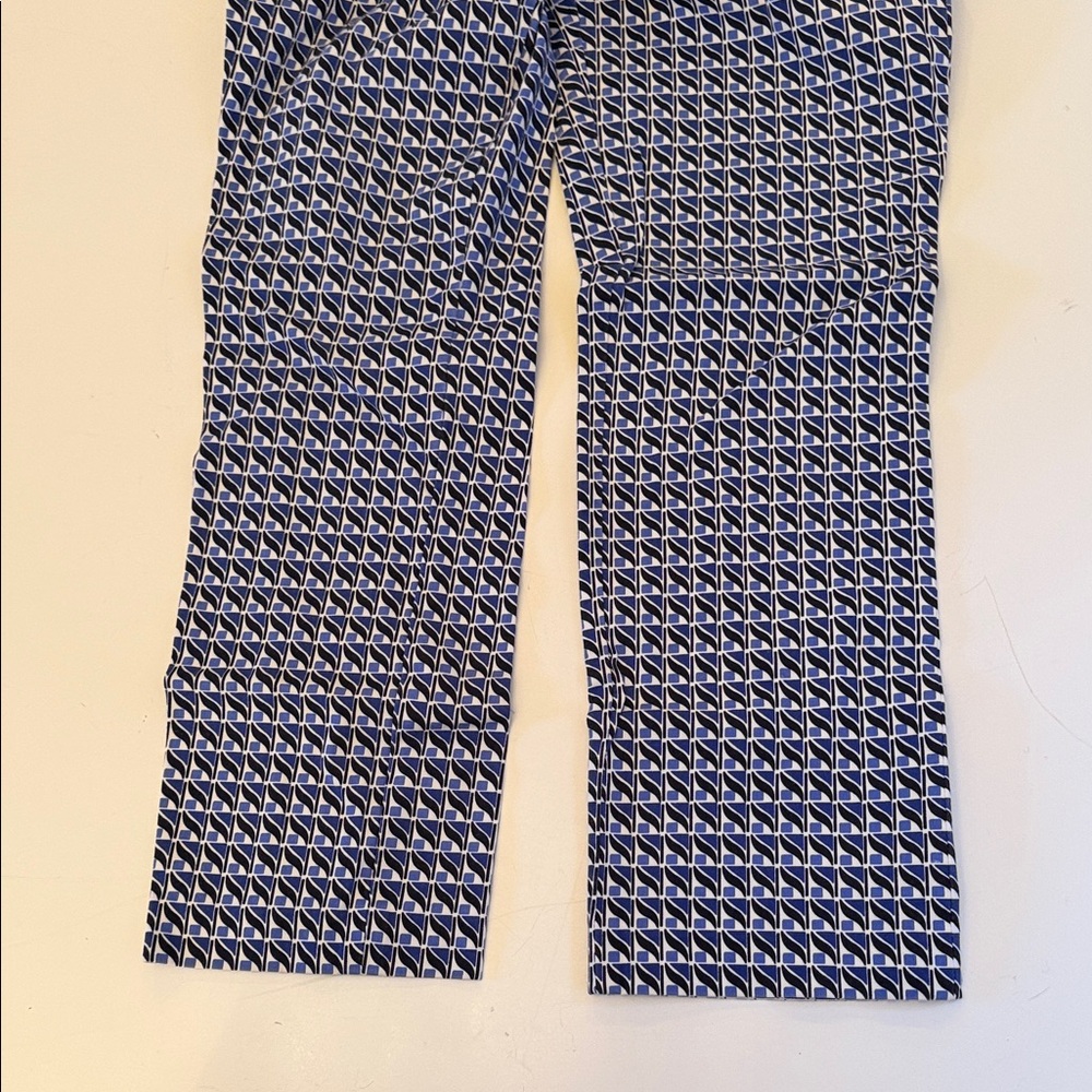 J. Crew Stretch Geometric Patterned, Cropped, Str… - image 6